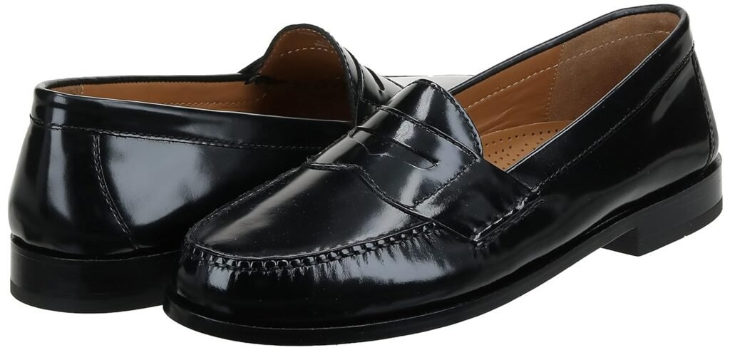 Black cole Hann loafer shoes